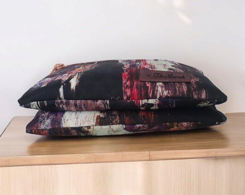 Triple Zipper Pouch