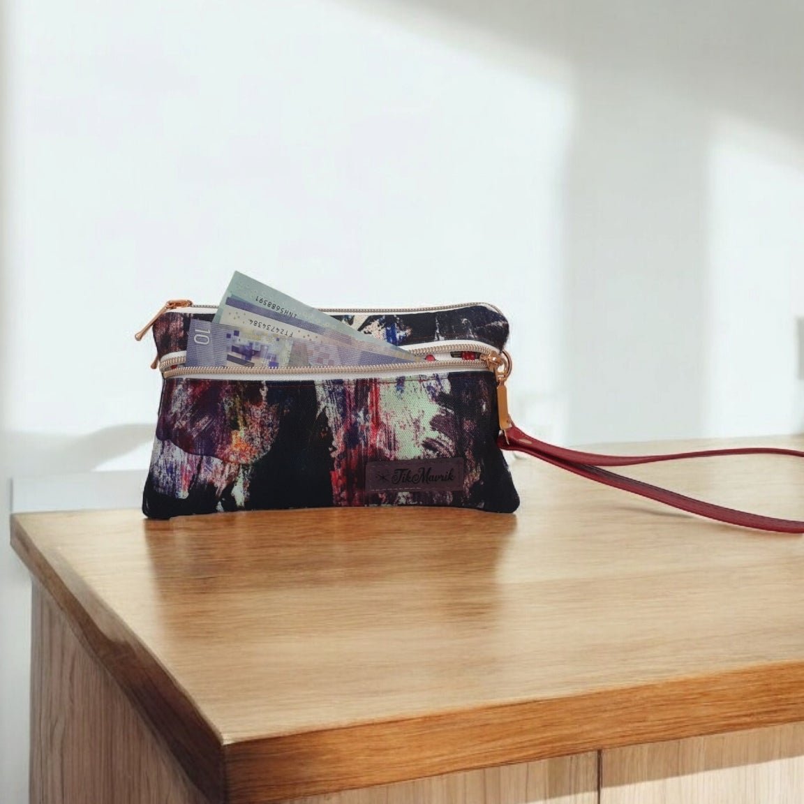 Triple Zipper Pouch