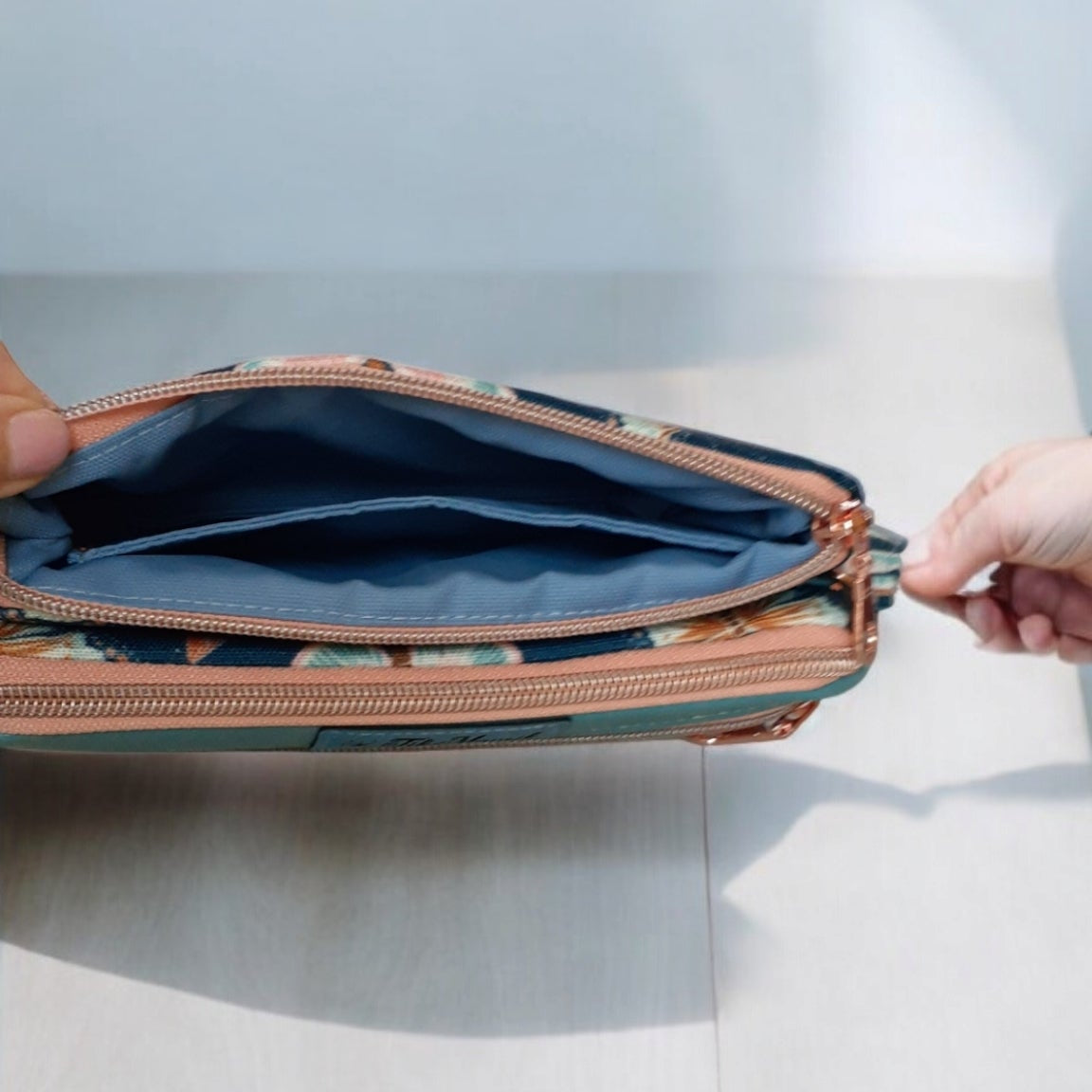 The Tripple Zipper Crossbody