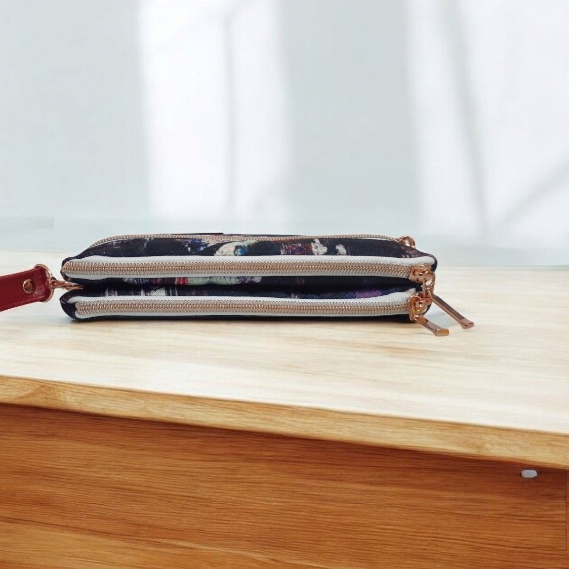 Triple Zipper Pouch